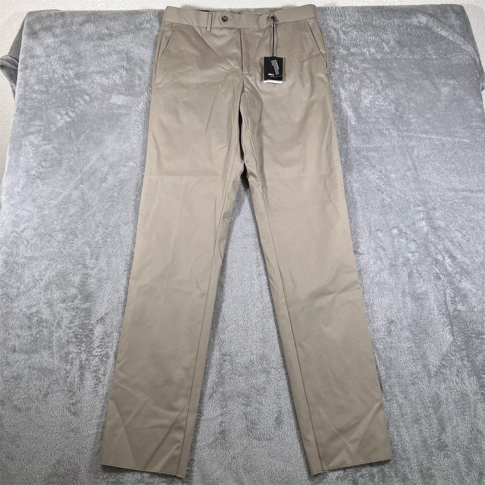 Jack Spade Stillman Trouser Men 32 Khaki Classic Fit Dress Pants Stretch